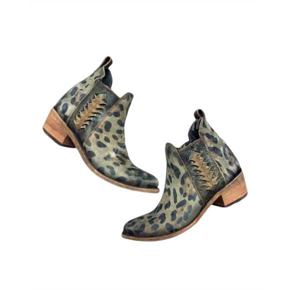 NEW LIBERTY BLACK women's blumer leather bootie in chita t-moro - Picture 2 of 4